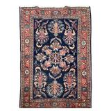 Red Blue Rug 55"L x 40 1/2"W