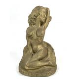 Gilt Plaster Nude Statue