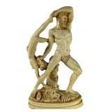 Hercules Throwing Lichas Statue