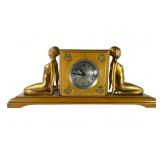Lincoln Electric Shelf Clock With Figural Ladies
