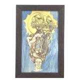 Original Surrealist Mixed Media Artwork