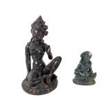 Shiva With Shakti And Uma Statues