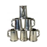 Metal Mugs With Nude Figural Handles