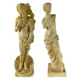 Venus De Milo And Birth Of Venus Statues