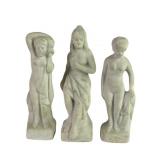 Miniature Bisque Grecian Statuettes