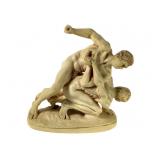 Greek Olympic Wrestlers Statue