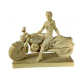 Nude Motorcyclist Statue