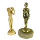 Grecian Statue And Trophy