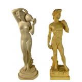 David Statue And Greek Lady