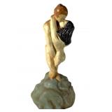 Plaster Kissing Couple Statue