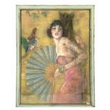 Pastel On Paper Original Figural Art