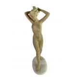 Wallendorf  Porcelain Art Deco Nude Figural Statue