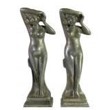 Cast Aluminum Figural Ladies