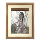 Gauche Original Figural Painting