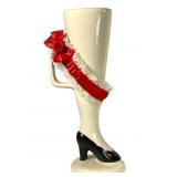 Porcelain Figural Leg Drinking Vessel