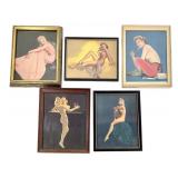Framed Pin Up Girls