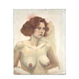 Unframed Nude Woman Painting