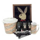 Playboy Mugs Stirrers And Ice Bin +