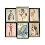Framed Vargas Pin Up Girls +
