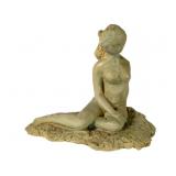 Figural Sitting Lady Statue