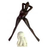 Carved Lady Nutcracker +