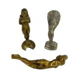 Metal Nude Figural Ladies
