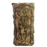 Male Figural Painted Plaster Candle Holder