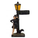 Wrought Iron Lamppost Scene
