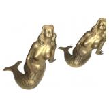 Large Brass Mermaid Statues