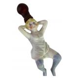 Bisque Gimmick Lady With Rubber Atomizer Bulb