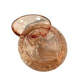 Bohemian Rosey Glass Powder Jar