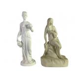 Parian Seated Nude And Hebe Statue
