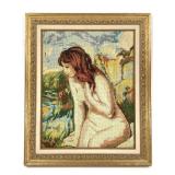 Embroidered Nude Figural Art