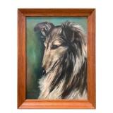 Oil Painting on Board Pillsbury "Collie"