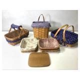 Cloth Lined Longaberger Baskets