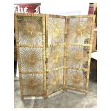 Woven Wicker Tri-fold Privacy Screen