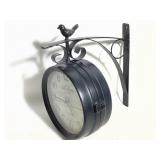 Double Sided Wall Hanging Clock