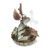 Copper 3D Sculpture Fountain 16" H