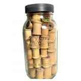 Half Gallon Ball Jar w Wood Thread Spools