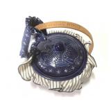 Ceramic Lined And Lidded Longaberger Basket