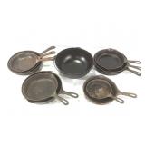 Wagner Ware Cast Iron Cooking Pans & Pot