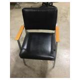 Wood/Metal/Leather Chair