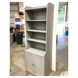 Lt Grey IKEA Shelf w Lower Cabinet 2 of 2