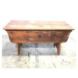 Single Dwr Cedar Coffee Table (Rough Top)