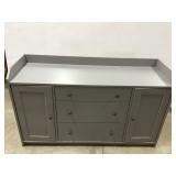 Grey IKEA HAUGA Dresser 3 Drawer & Side Cabinets