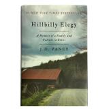 J. D. Vance Hillbilly Elegy First Edition