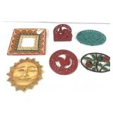 Corsica Plate Trivets Napkin Holder & Sun Decor