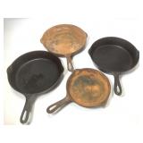 Griswold & Favorite Piqua Cast Iron Pans