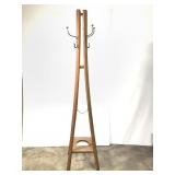 Four-Legged Oak Coat Stand/Rack
