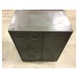 Metal Filing Cabinet w Drawers & Door